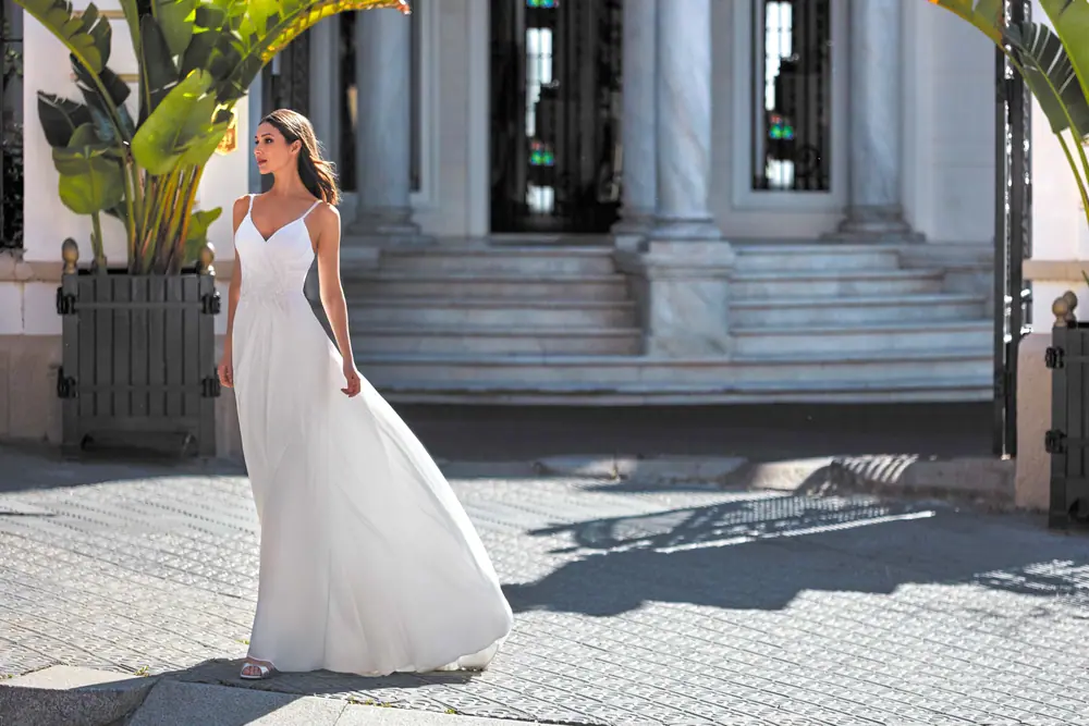 Robe de mariée colonne